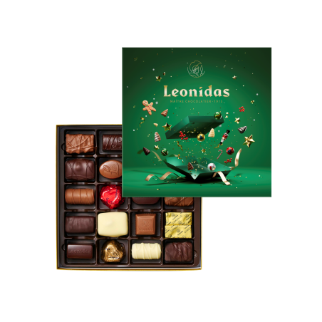Coffret carré vert - 300 gr